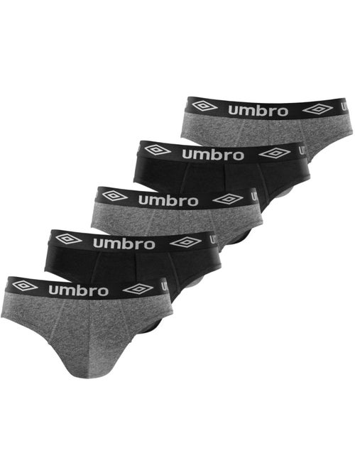 Lot de 5 Slips coton homme Umbro - Kiabi Lot de 5 Slips coton homme Umbro - Kiabi