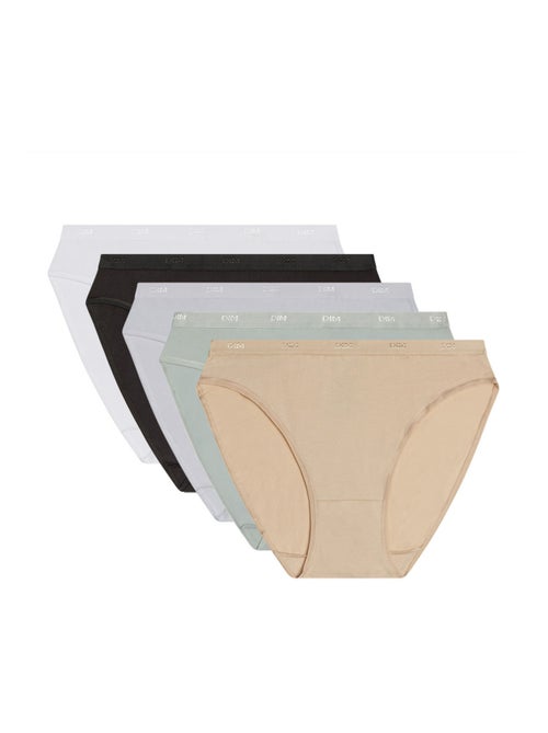 Lot de 5 Slips Coton Les Pockets Coton - Kiabi