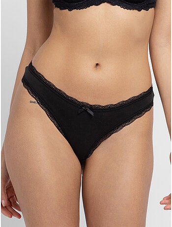 Lot de 5 slips cotons brésiliens essentiels Dorina