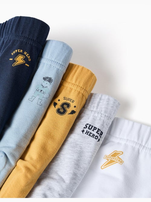 Lot de 5 slips en coton à imprimés super-héros - Kiabi