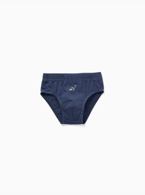 Lot de 5 slips en coton avec imprimés fusée - Kiabi Lot de 5 slips en coton avec imprimés fusée - Kiabi