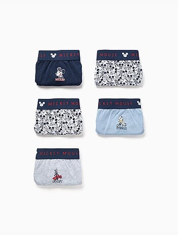Lot de 5 slips en coton Mickey & Friends