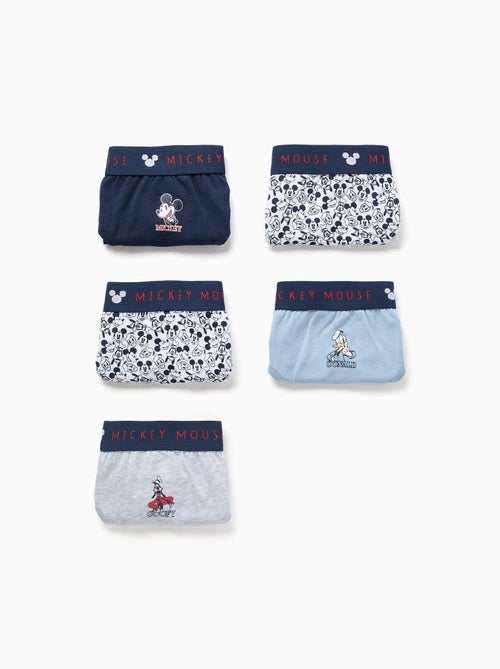 Lot de 5 slips en coton Mickey & Friends - Kiabi