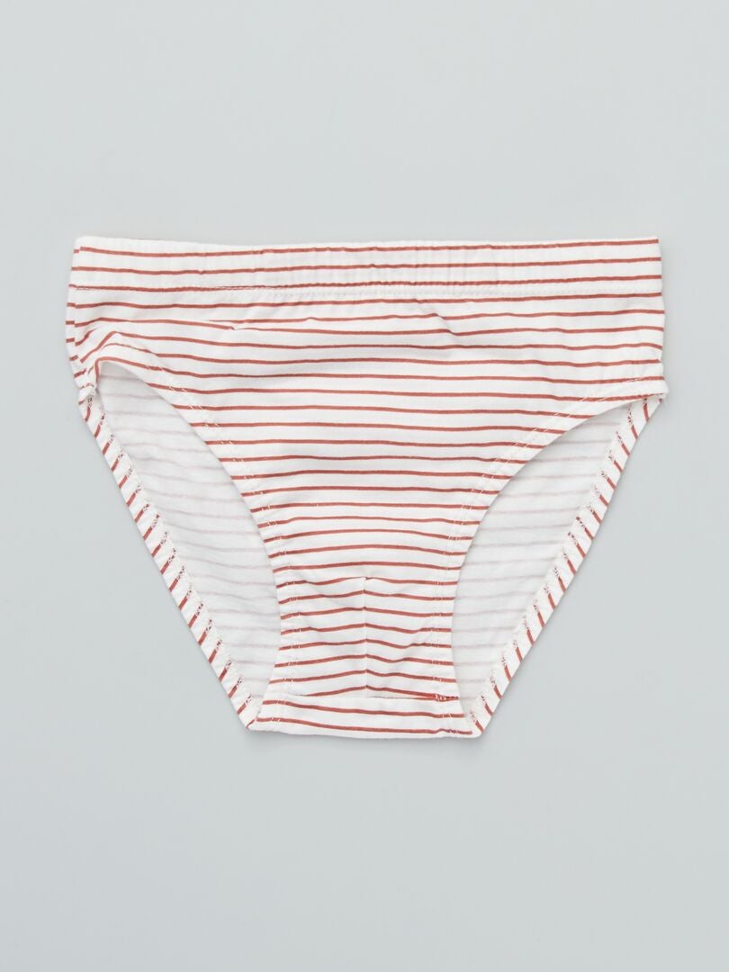 Lot de 5 slips fantaisies Bleu - Kiabi