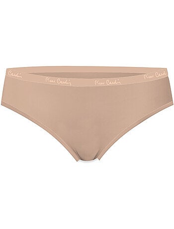 Lot de 5 slips femme en coton uni ceinture fine 2cm class pierre cardin