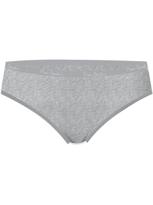 Lot de 5 slips femme en coton uni ceinture fine 2cm class pierre cardin - Kiabi Lot de 5 slips femme en coton uni ceinture fine 2cm class pierre cardin - Kiabi