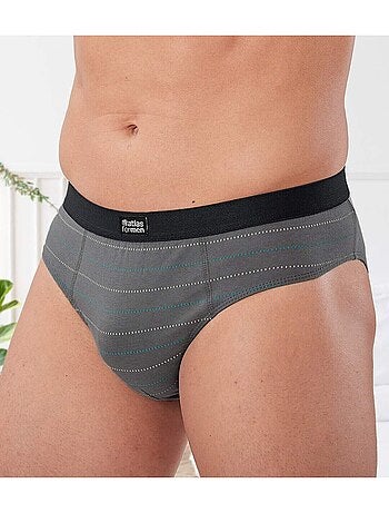 Lot de 5 Slips Jersey Coton Rayés - ATLAS FOR MEN