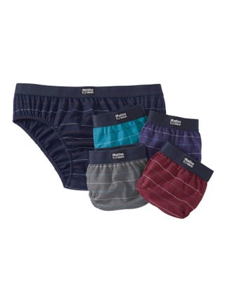 Lot de 5 Slips Jersey Coton Rayés   - ATLAS FOR MEN