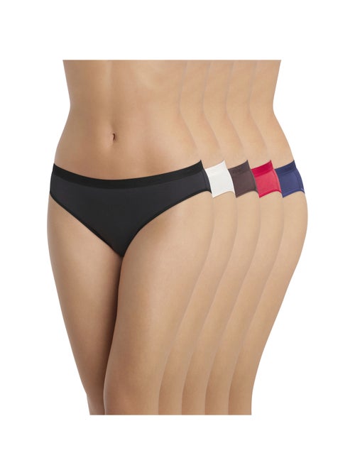 Lot de 5 Slips Les Pockets Coton - Kiabi Lot de 5 Slips Les Pockets Coton - Kiabi