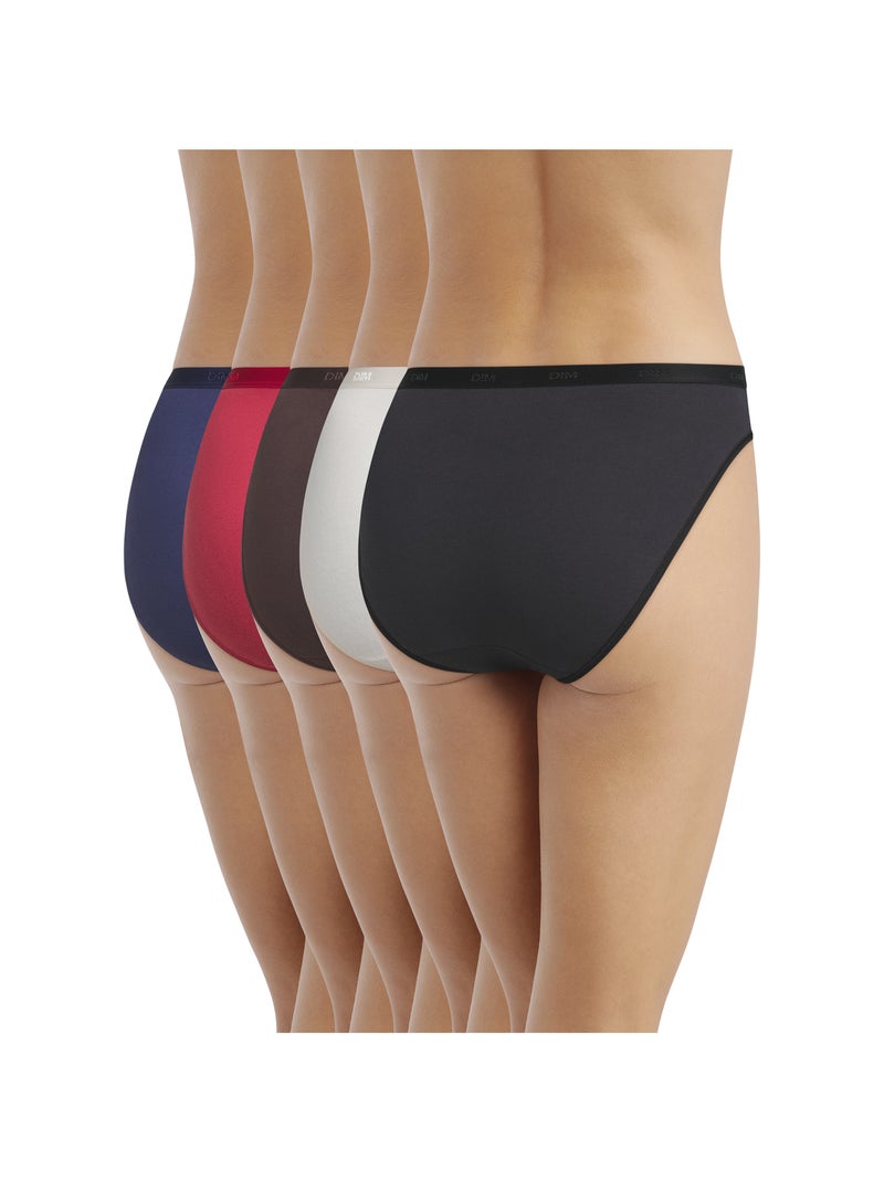 Lot de 5 Slips Les Pockets Coton Blanc cassé - Kiabi