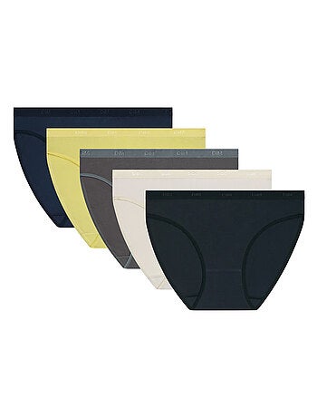 Lot de 5 Slips Coton Les Pockets Coton