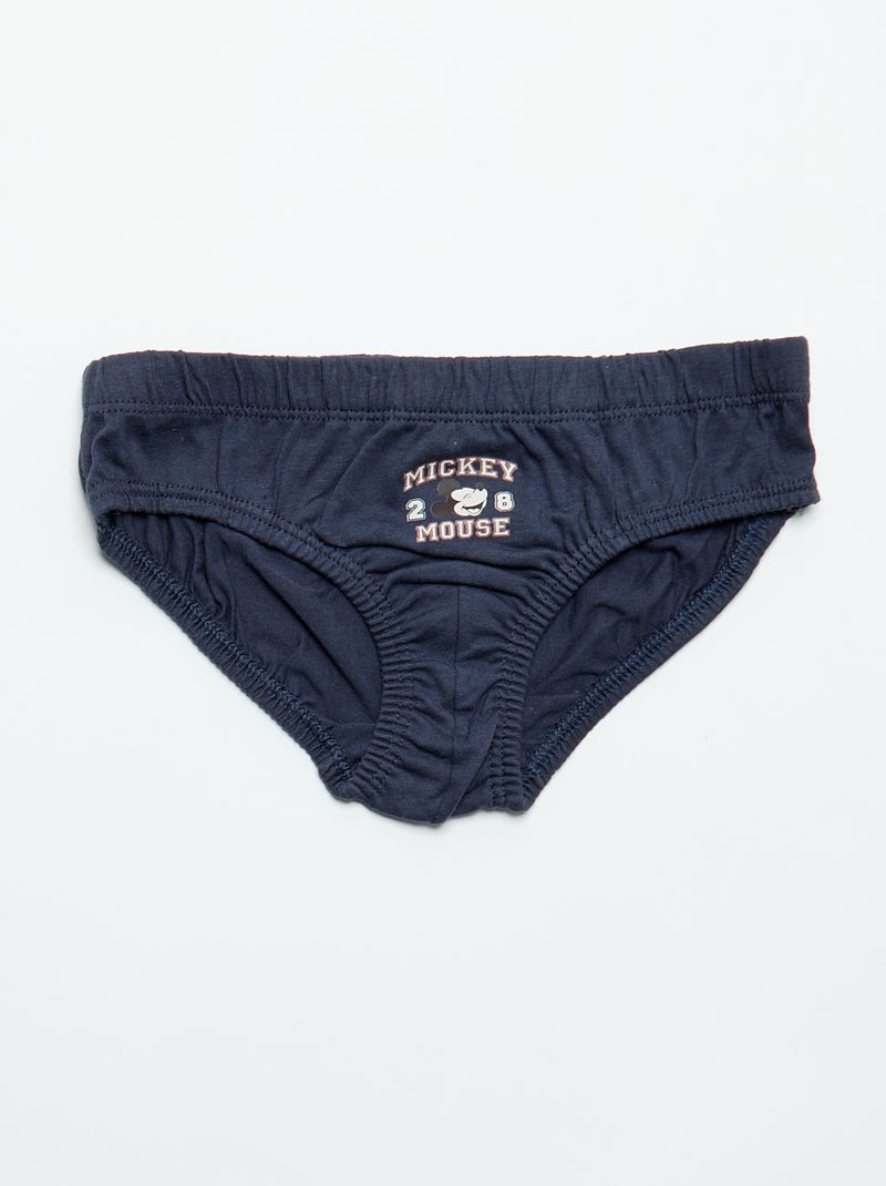 Lot de 5 slips 'Mickey' Bleu - Kiabi