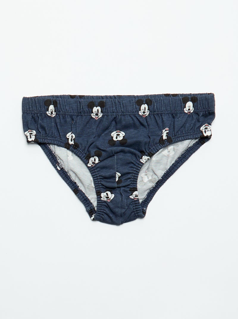 Lot de 5 slips 'Mickey' Bleu - Kiabi