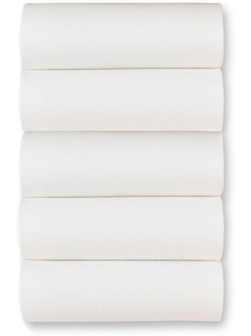 Lot de 5 slips ouverts forme maxi - DAXON Blanc Blanc - Kiabi