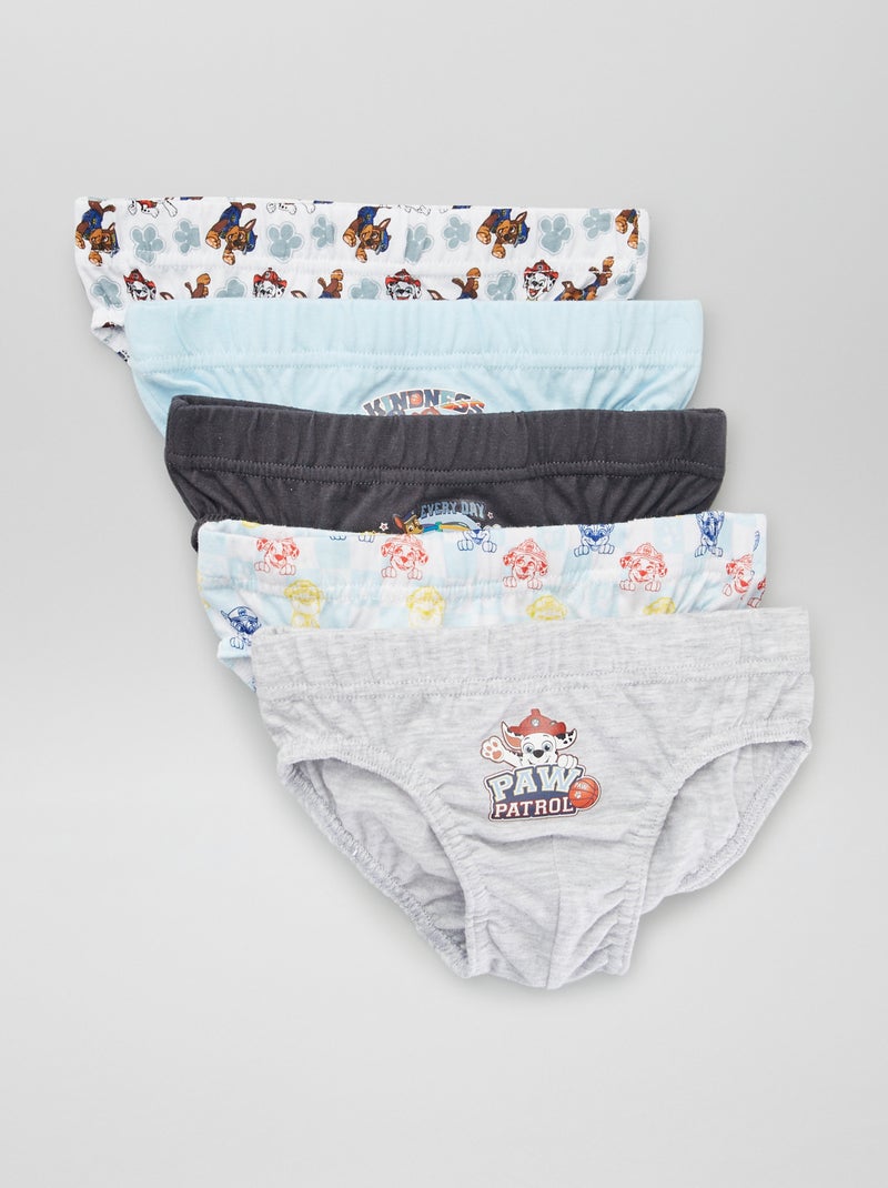 Lot de 5 slips 'Pat Patrouille' Bleu - Kiabi