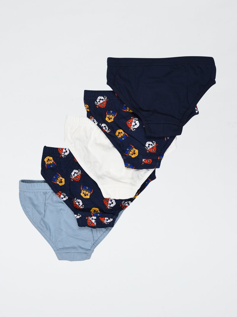 Lot de 5 slips 'Pat'patrouille' Bleu - Kiabi