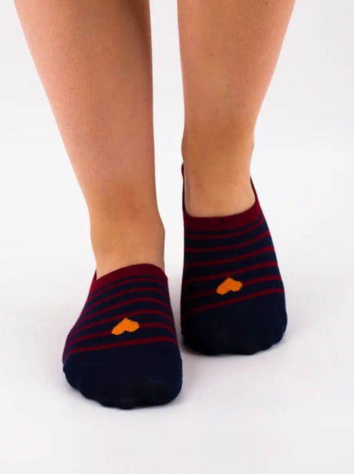 Lot de 5 Socquettes Coeur Marin - Kiabi