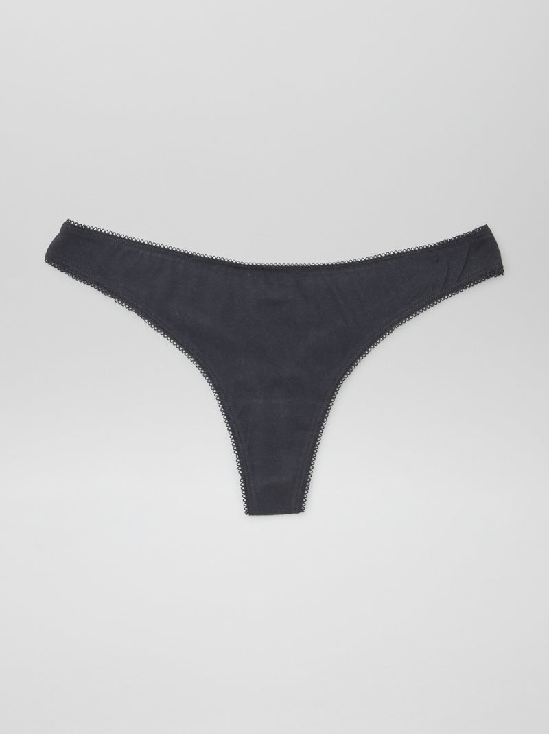 Lot de 5 strings BLANC - Kiabi