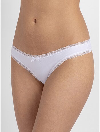 Lot de 5 strings essentiels en coton