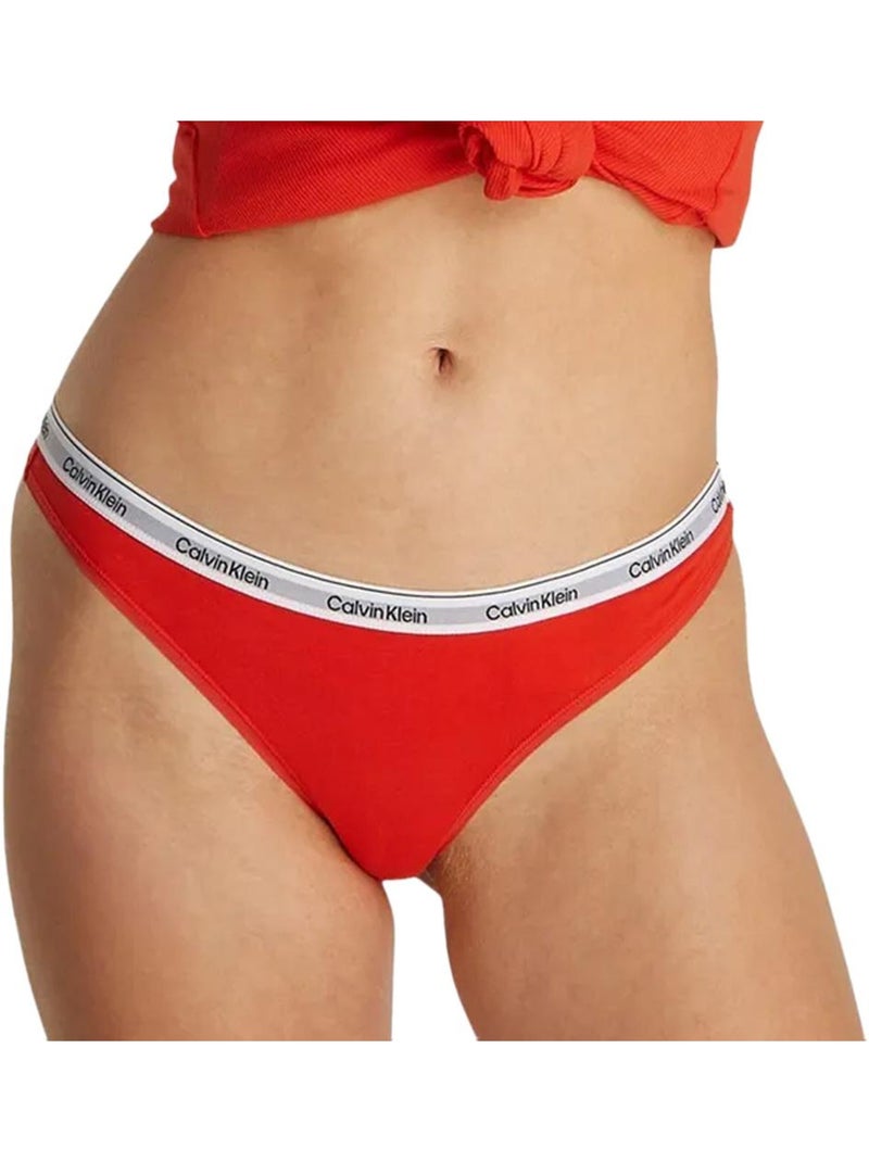 Lot de 5 Strings Femme Calvin Klein Jeans Rouge - Kiabi