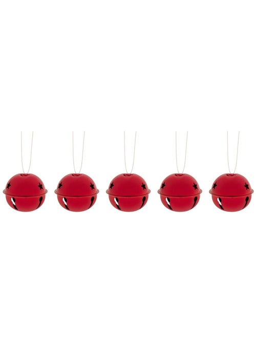 Lot de 5 sujets grelots métal d.5 cm - Kiabi