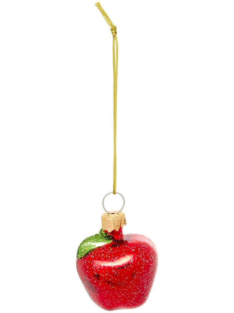 Lot de 5 suspensions de sapin fruits en verre 6 cm Multicolore - Kiabi
