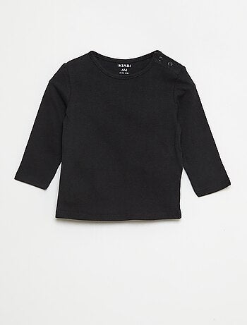 Lot de 5 t-shirts unis à manches longues