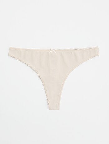 Lot de 5 tangas en coton