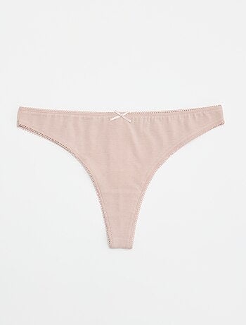 Lot de 5 tangas en coton