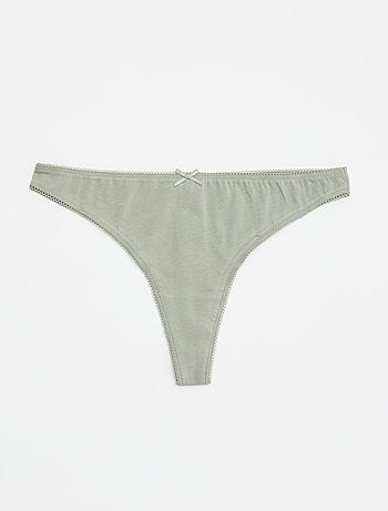 Lot de 5 tangas en coton