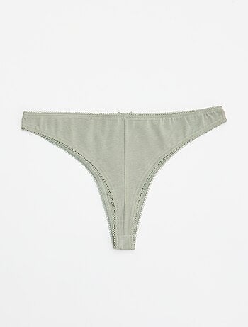 Lot de 5 tangas en coton