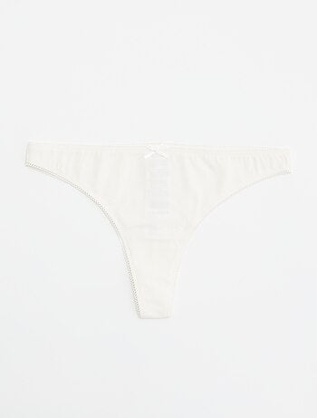 Lot de 5 tangas en coton