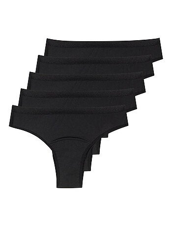 Lot de 5 tangas menstruels femme Athena