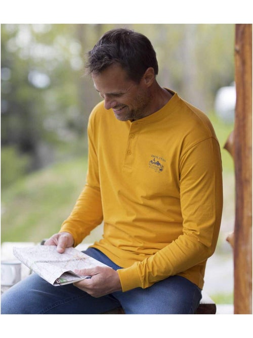 Lot de 5 Tee-Shirts Col Tunisien  - ATLAS FOR MEN - Kiabi