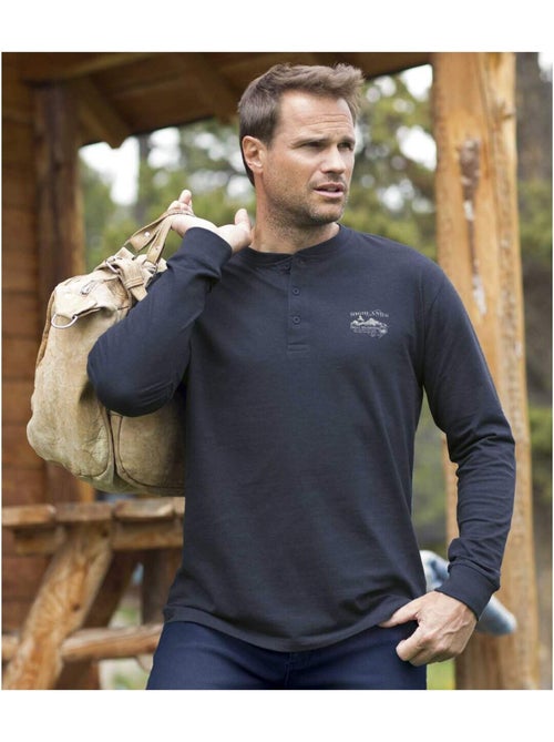 Lot de 5 Tee-Shirts Col Tunisien  - ATLAS FOR MEN - Kiabi