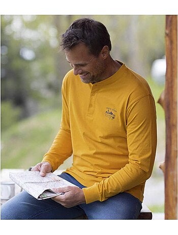 Lot de 5 tee-shirts col tunisien - atlas for men