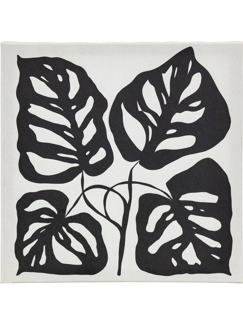 Lot de 5 toiles imprimées abstraites CYNTHIA Noir Blanc - Kiabi