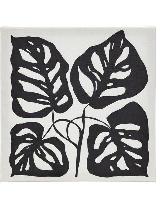 Lot de 5 toiles imprimées Cynthia noir et blanc 15x20/25x25cm - Kiabi