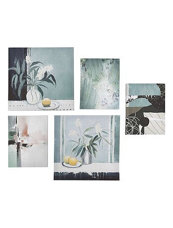 Lot de 5 toiles imprimées SERENATA