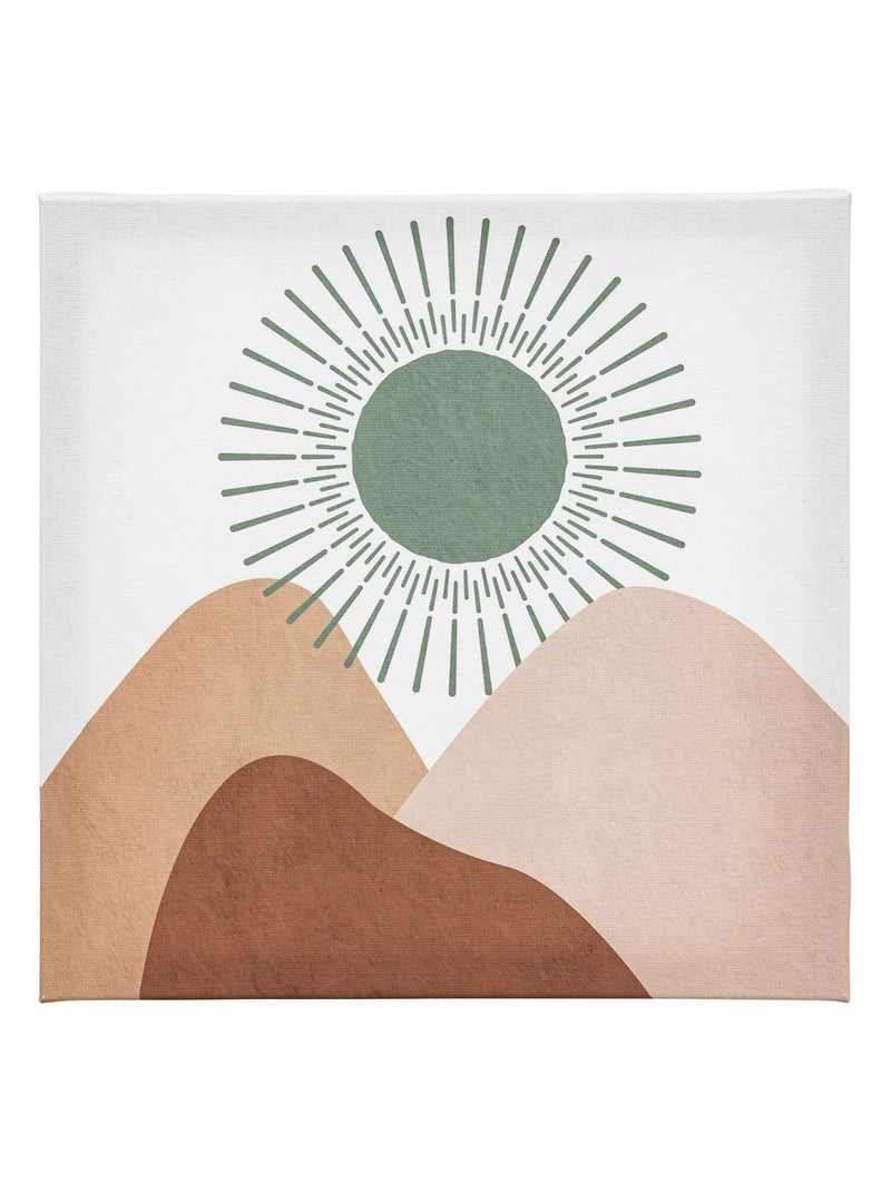Lot de 5 toiles imprimées SOLEIL Marron - Kiabi