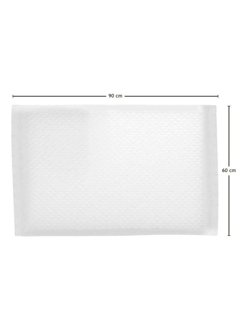 Lot de 50 alèses jetables, imperméables - Vivezen Blanc Blanc - Kiabi