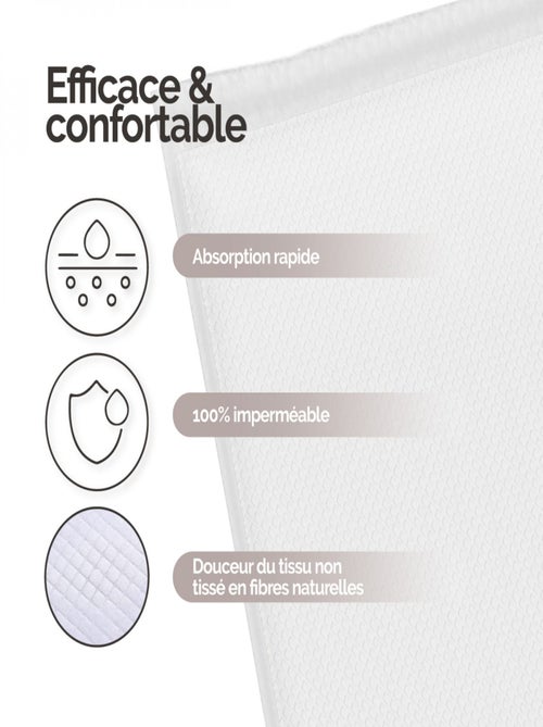 Lot de 50 alèses jetables, imperméables - Vivezen - Kiabi
