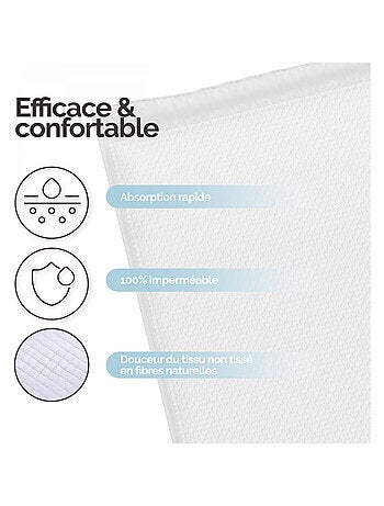 Lot de 50 alèses pour bébé jetables, imperméables - Monsieur Bébé