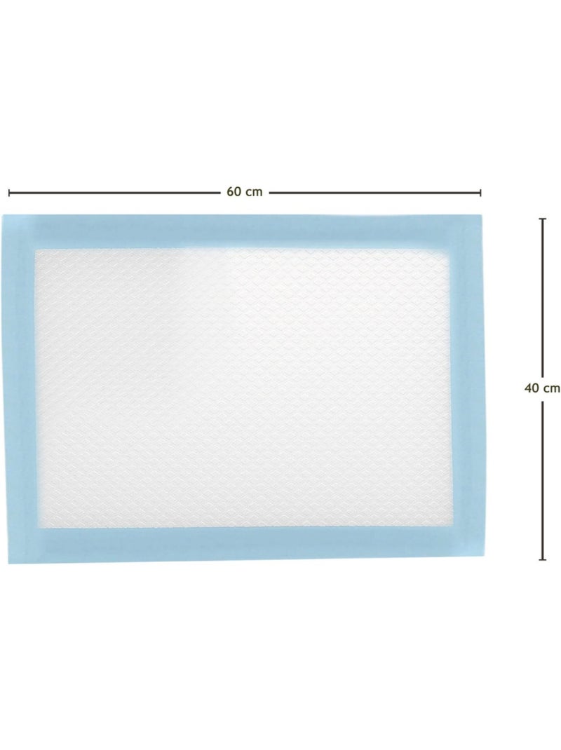 Lot de 50 alèses pour bébé jetables, imperméables - Monsieur Bébé Bleu - Kiabi