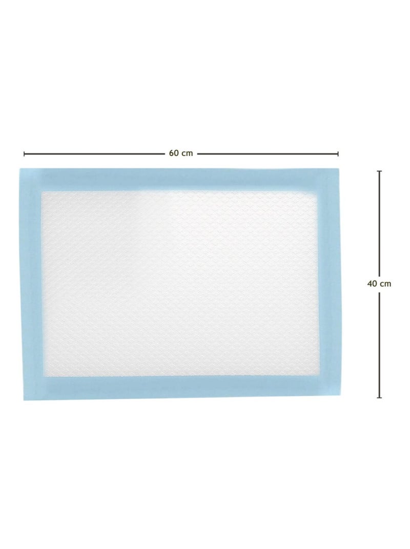 Lot de 50 alèses pour bébé jetables, imperméables - Monsieur Bébé Bleu - Kiabi