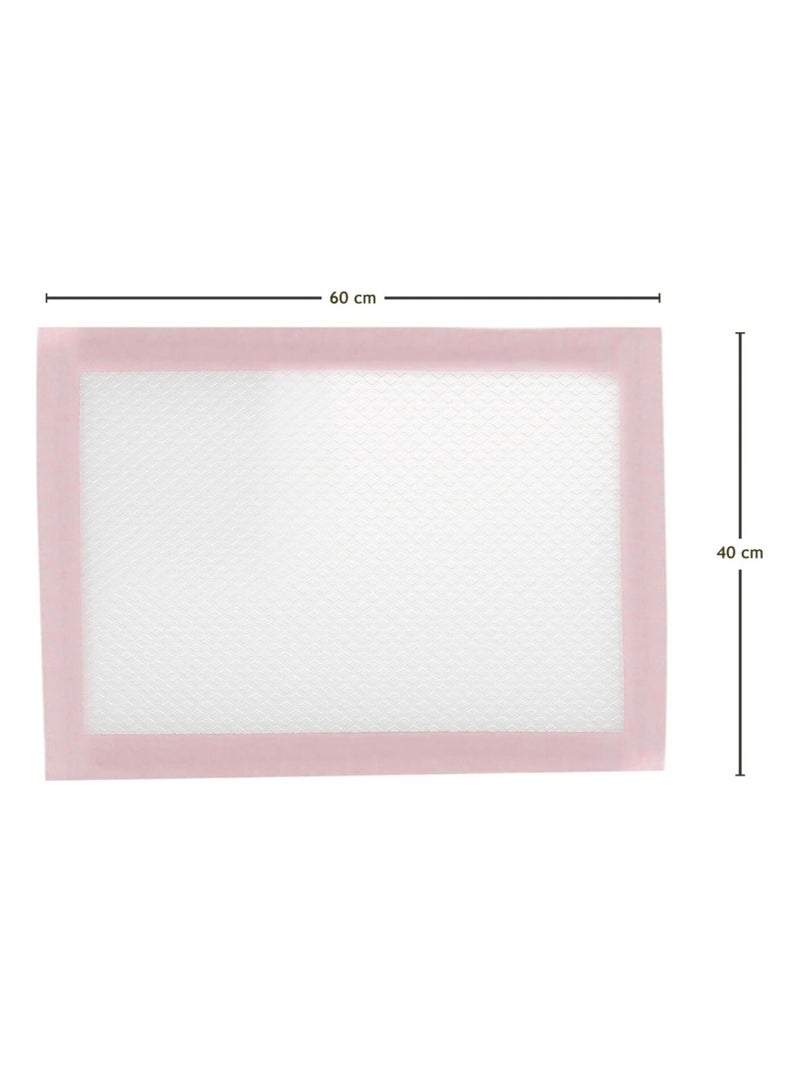 Lot de 50 alèses pour bébé jetables, imperméables - Monsieur Bébé Rose - Kiabi