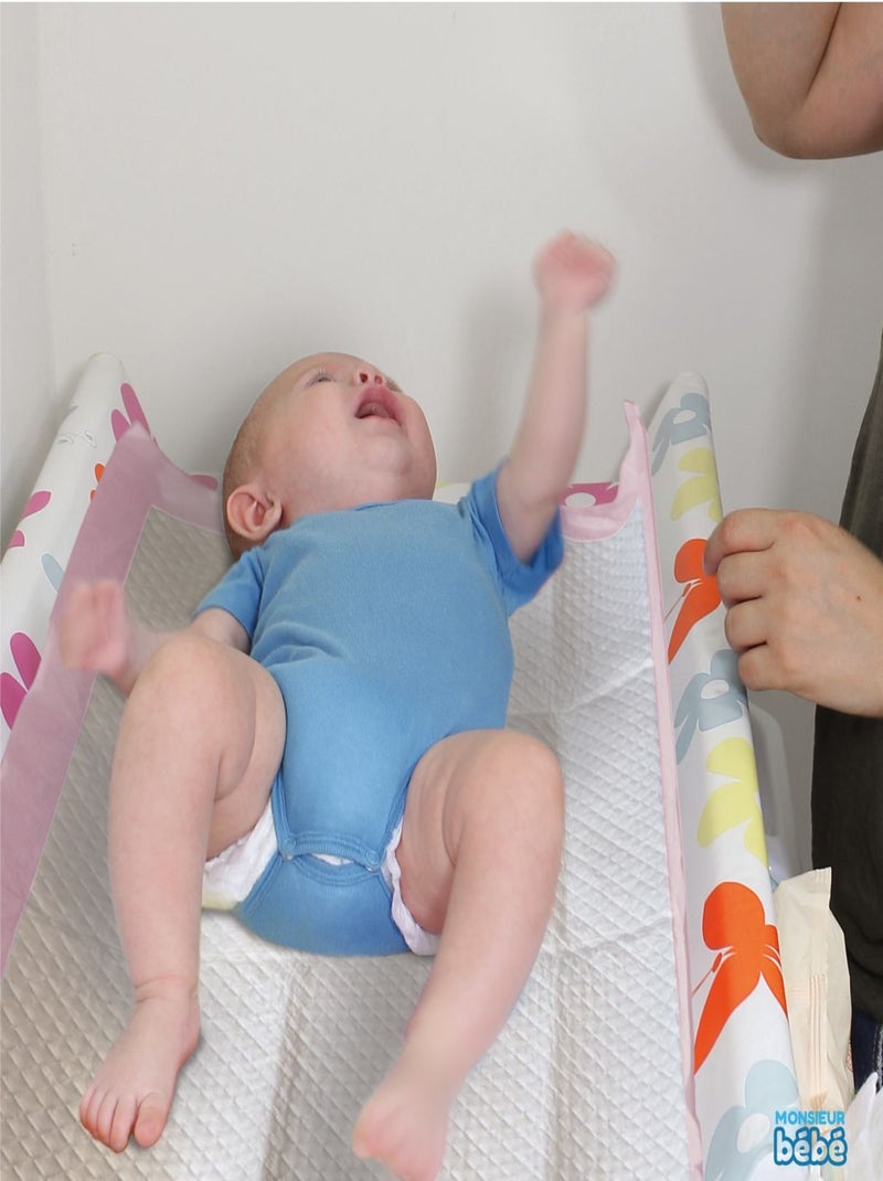 Lot de 50 alèses pour bébé jetables, imperméables - Monsieur Bébé Rose - Kiabi