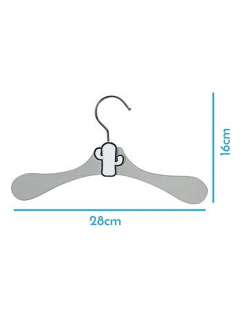 Lot de 50 cintres en bois pour bébé, enfant avec crochet pivotant - Monsieur Bébé