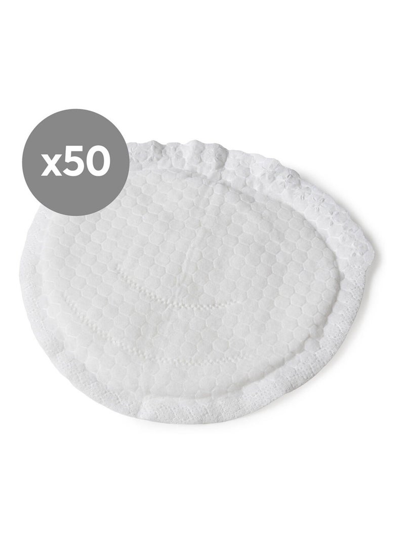 Lot de 50 coussinets d'allaitement en Bambou Multicolore - Kiabi