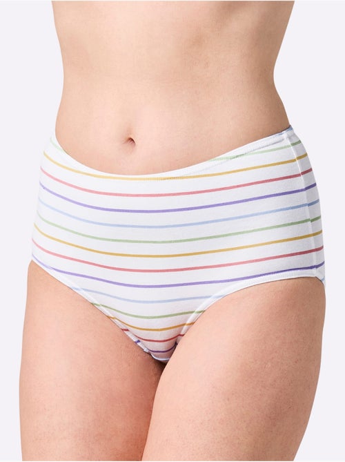 Lot de 6  - culotte taille haute jersey fin - taille standard - witt - Kiabi